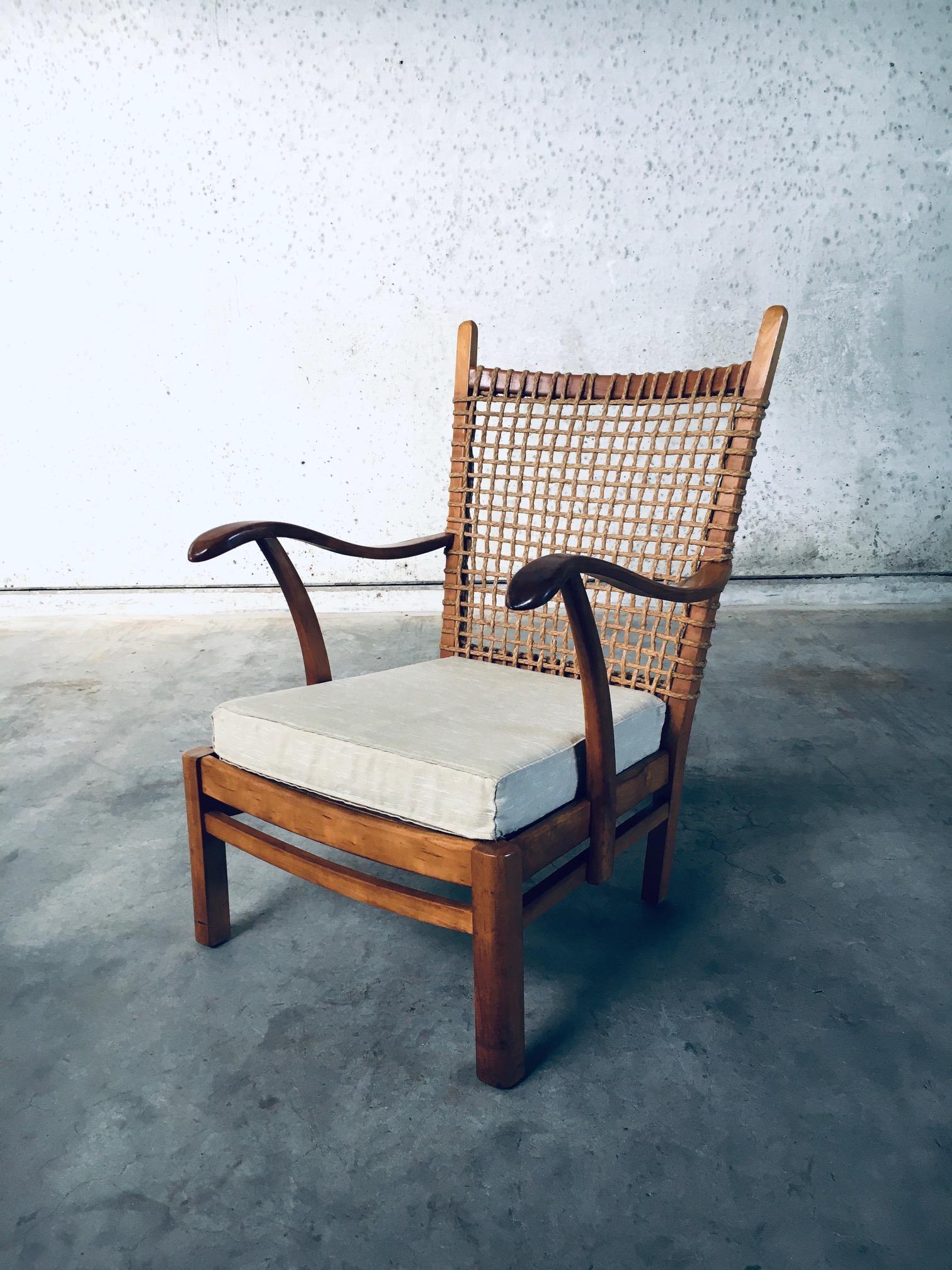Chaise facile au design moderniste par Bas Van Pelt, Pays-Bas, années 1930 en vente 1