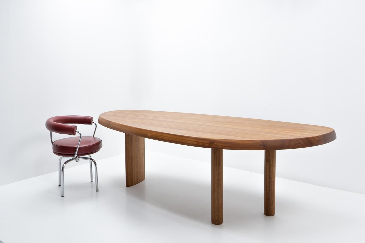 Modernist Design Free Form Dining Table by Charlotte Perriand, Cassina, 2000s 12