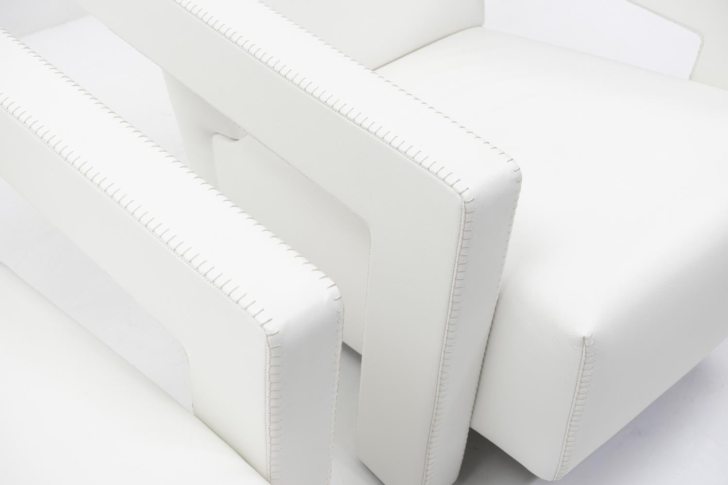 XXI secolo e contemporaneo Poltrone Gerrit Rietveld Utrecht di Cassina, set in pelle, design modernista in vendita