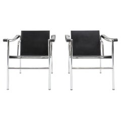 Modernist Design LC1 Chairs by Le Corbusier, Jeanneret, Perriand for Cassina