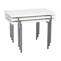 Modernist Design Stacking Tables by Trix & Robert Haussmann for Swiss Form
