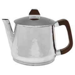 Vintage Modernist designer sterling silver teapot made in 1960