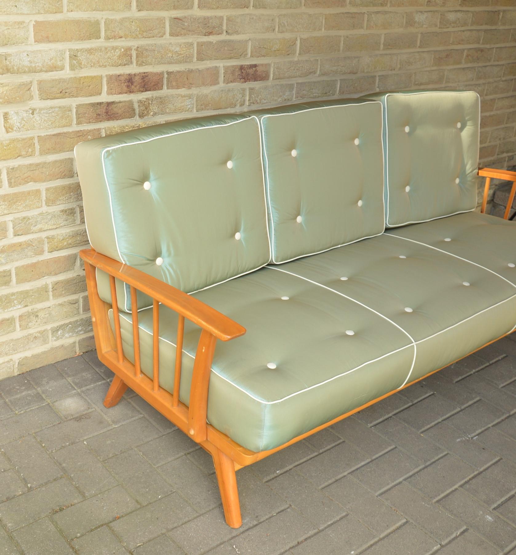 Modernist Designer Vintage Sofa with Foldable Arms, 1960s im Angebot 1