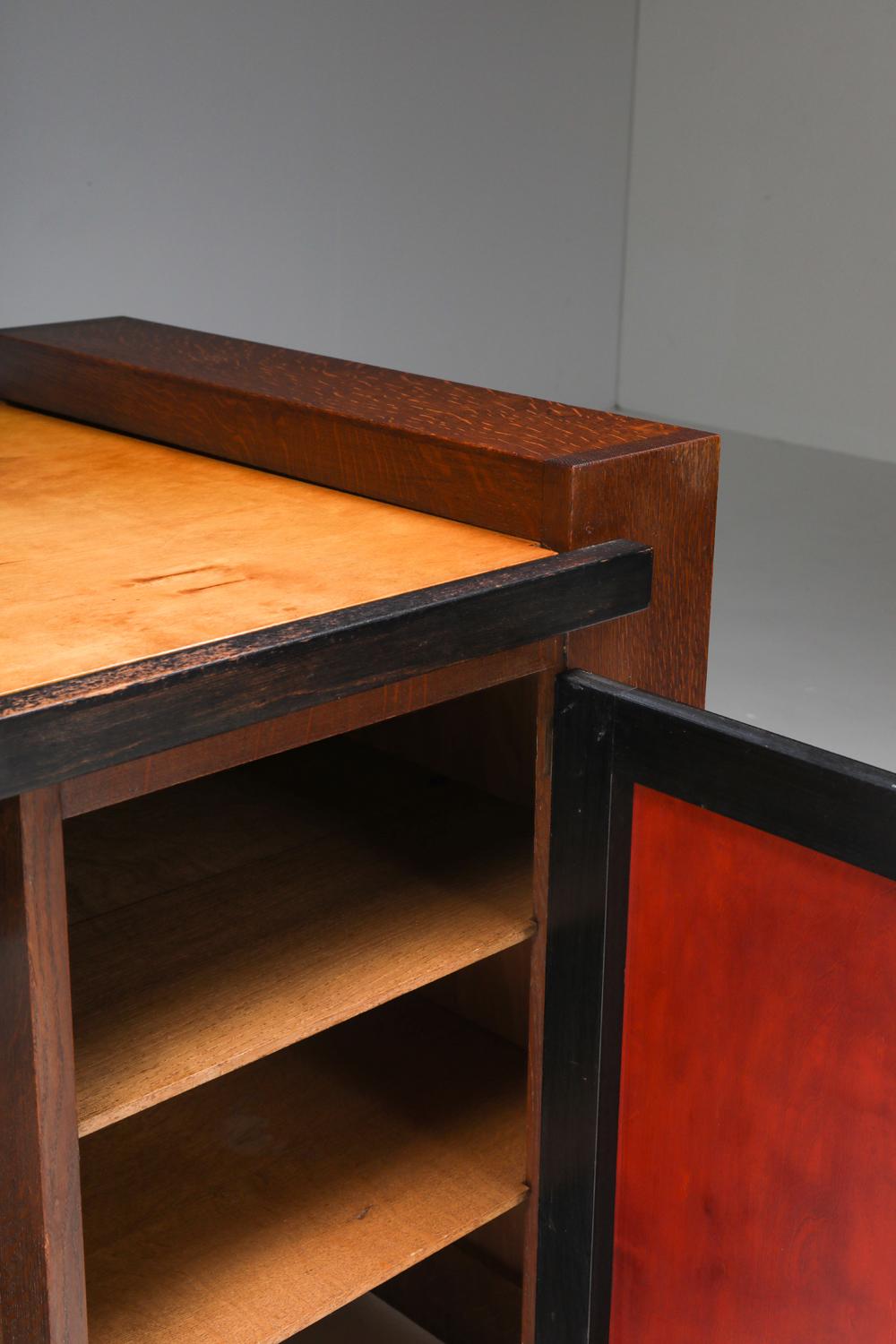 Schreibtisch der Moderne von Frits Spanjaard, von Wouda inspiriert, Niederlande, 1930er Jahre im Angebot 1