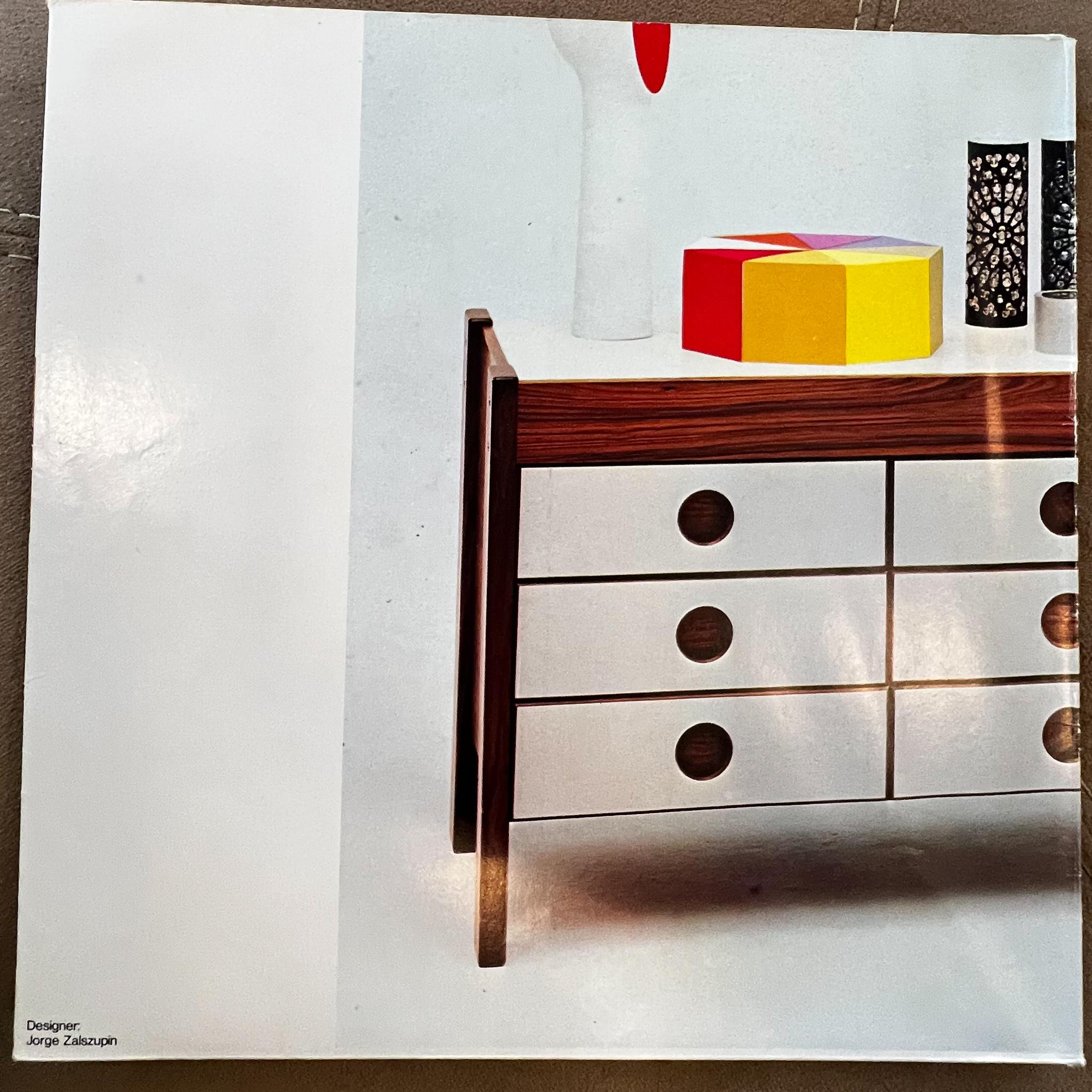 Midcentury Modern Desk in Hardwood & White Top by Jorge Zalszupin, 1970 For Sale 5
