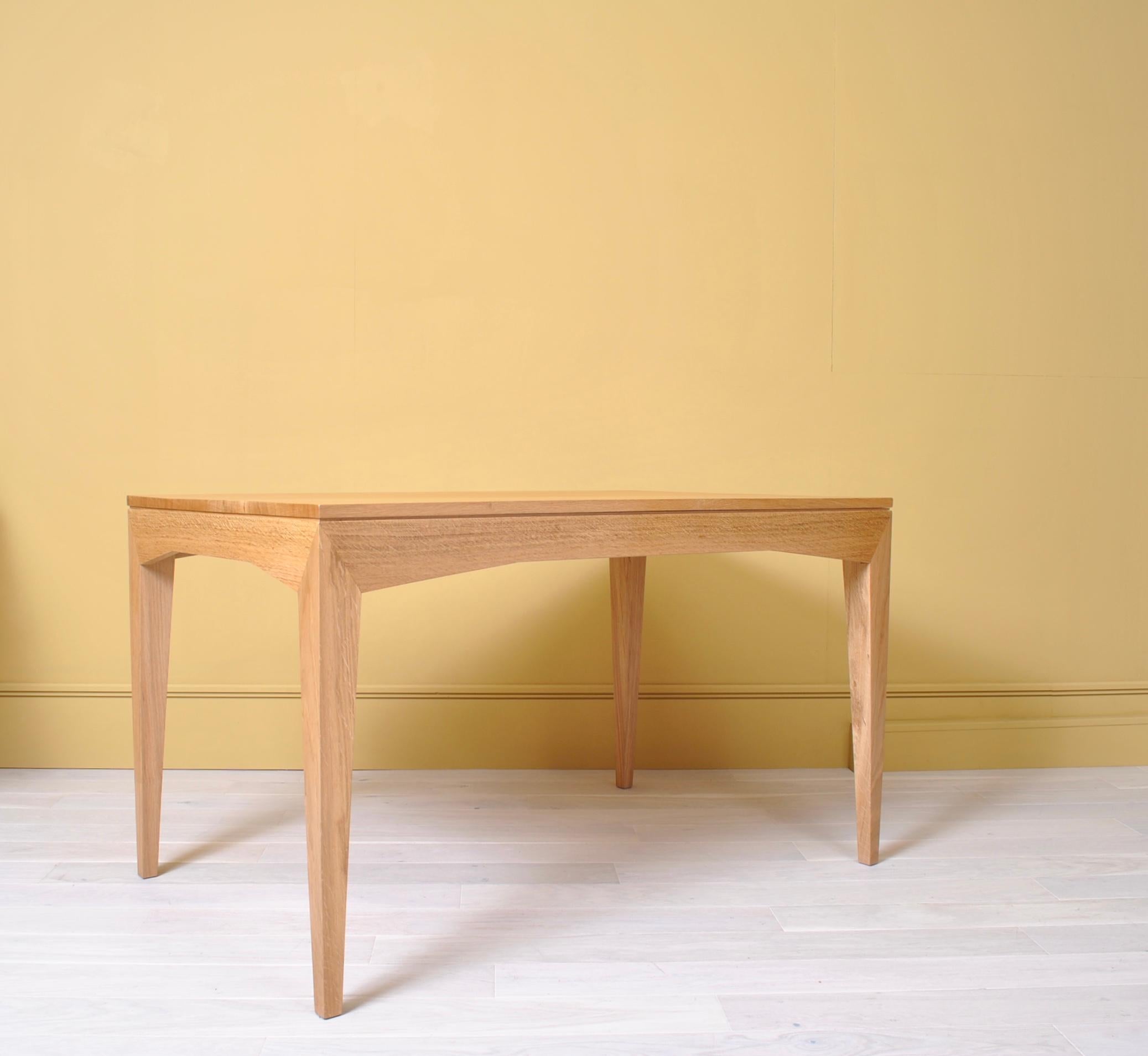 Modernist Desk, Handcrafted English Oak 2