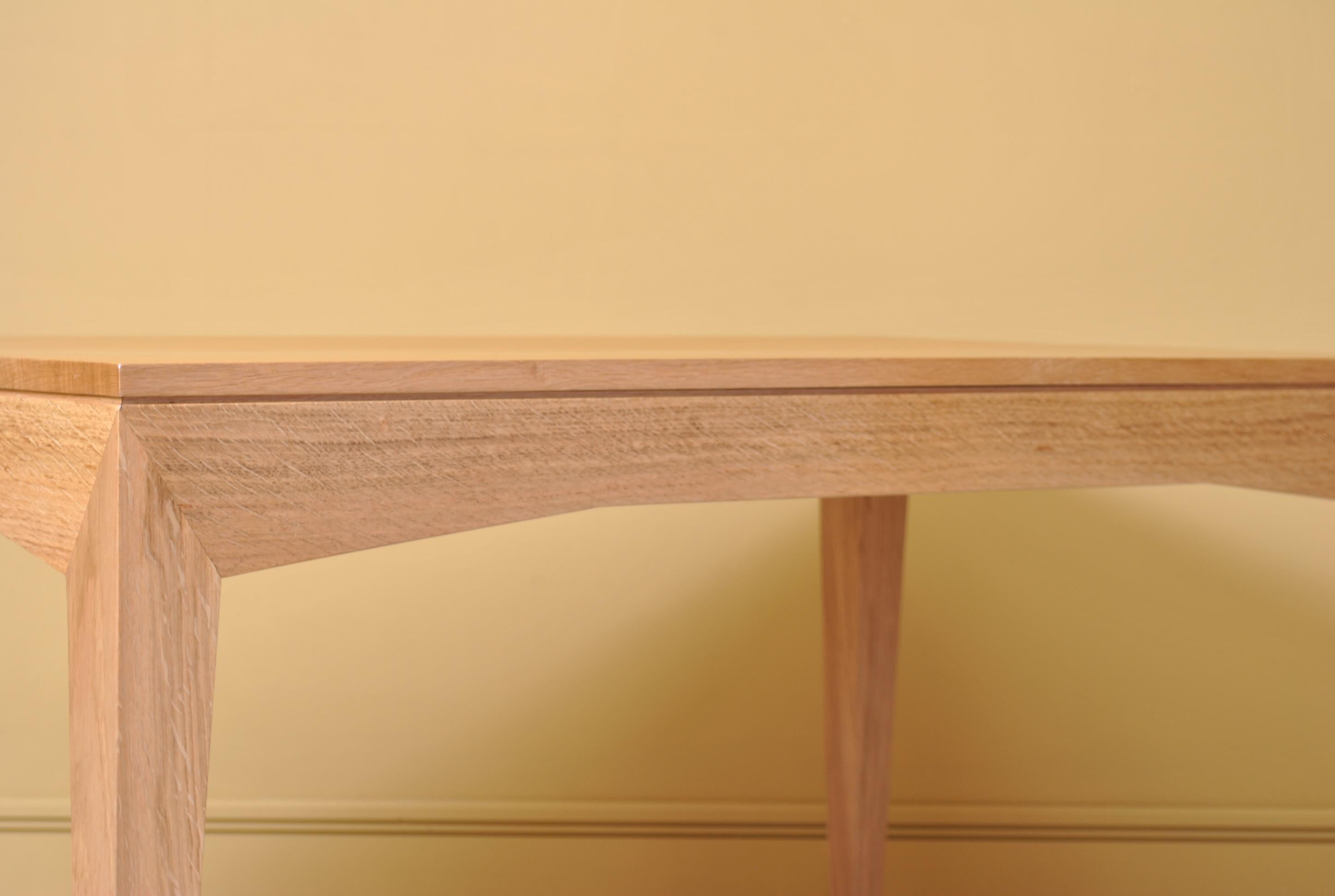 Modernist Desk, Handcrafted English Oak 3