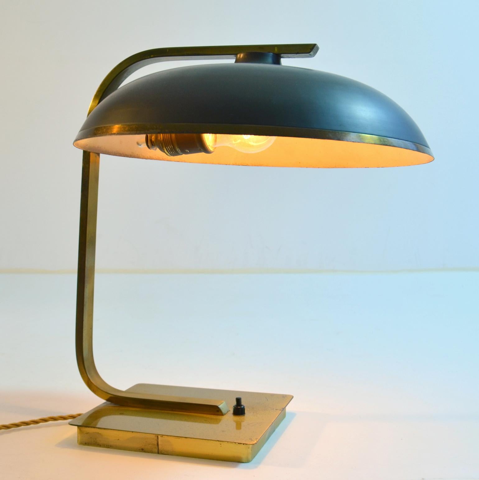 Mid-Century Modern Modernist Desk Lamp Brass 1950's  For Sale