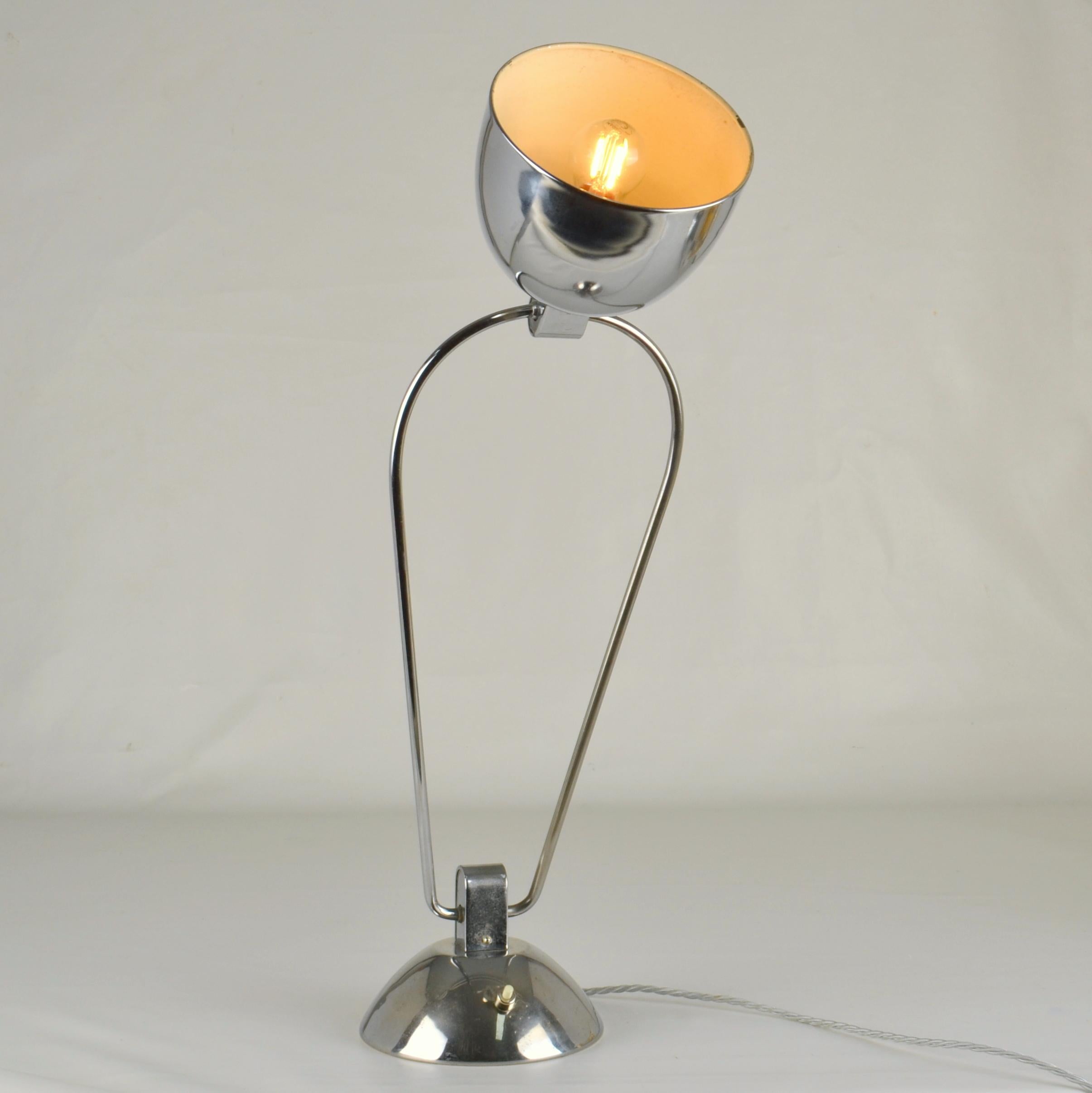  Modernist Desk Lamp Jumo designed by Yves Jujeau and André Mounique For Sale 4