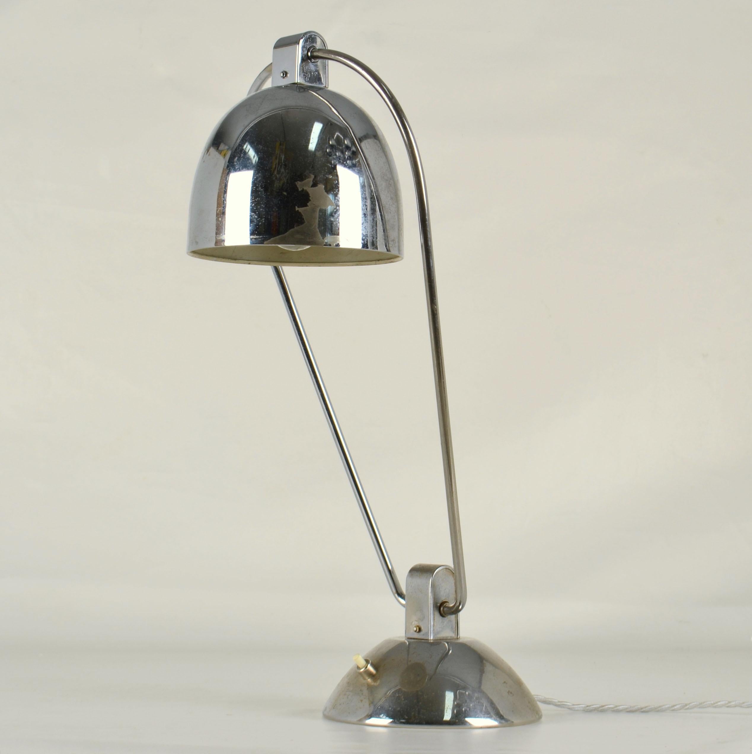  Modernist Desk Lamp Jumo designed by Yves Jujeau and André Mounique In Good Condition For Sale In London, GB