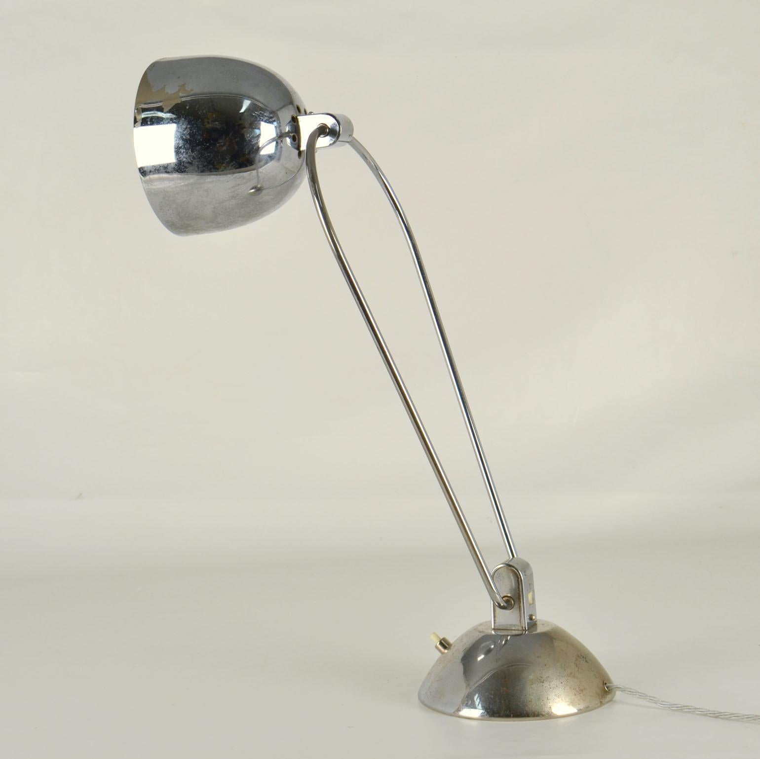 Modernist French Desk Lamp Jumo designed by Yves Jujeau and André Mounique For Sale 2