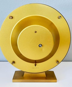 Modernist Desk World Clock Kundo by Kieninger & Obergfell West Germany 1960s