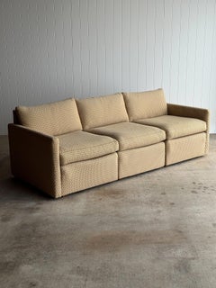 Modernist Diamond-Jacquard Sofa by Charles Pfister for Knoll, 1970s