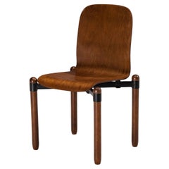 Modernistischer Esszimmerstuhl aus Holz und Metall