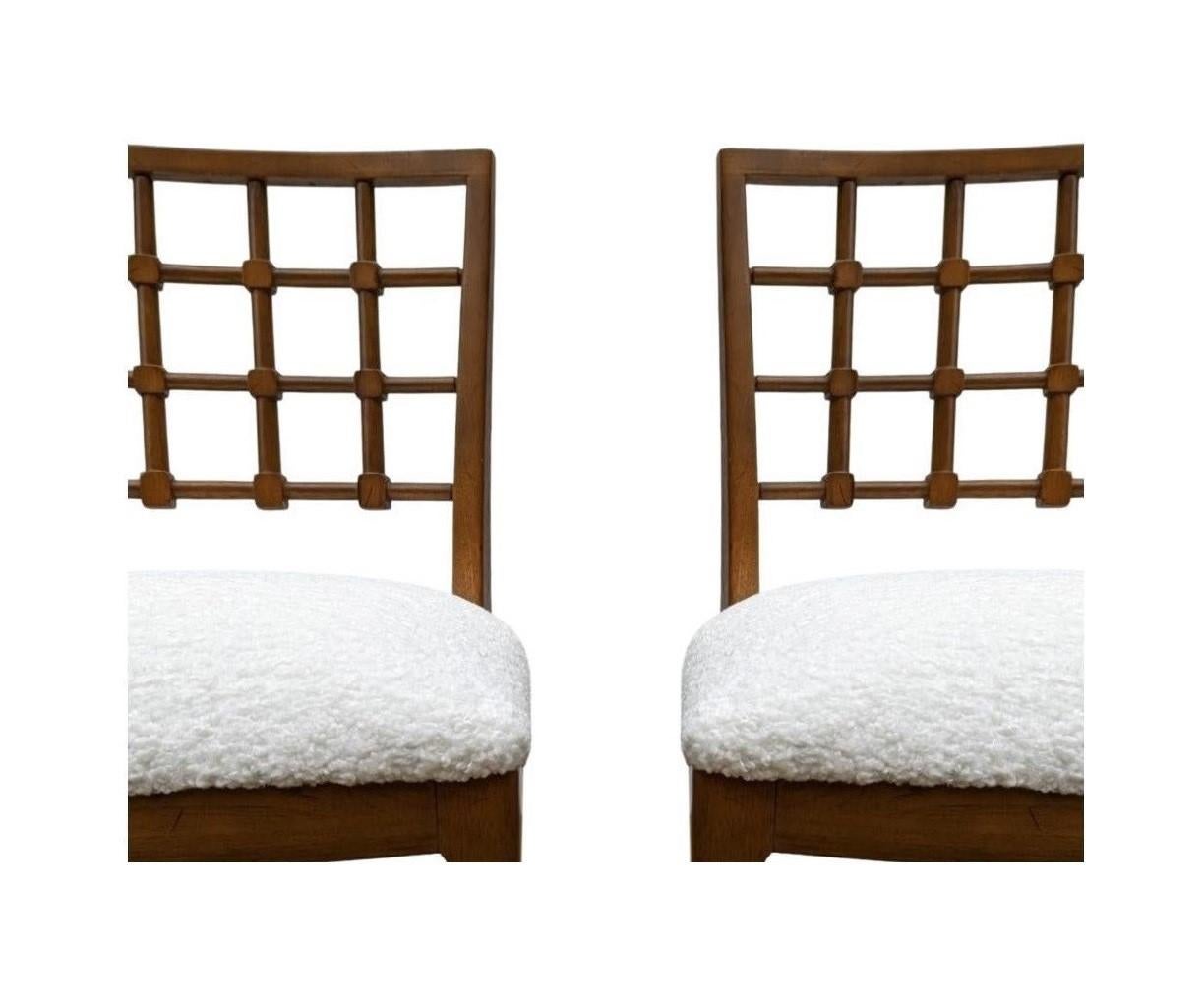 American Eight Modernist Dining Chairs Designed by Edmund Karpinski for Drexel For Sale