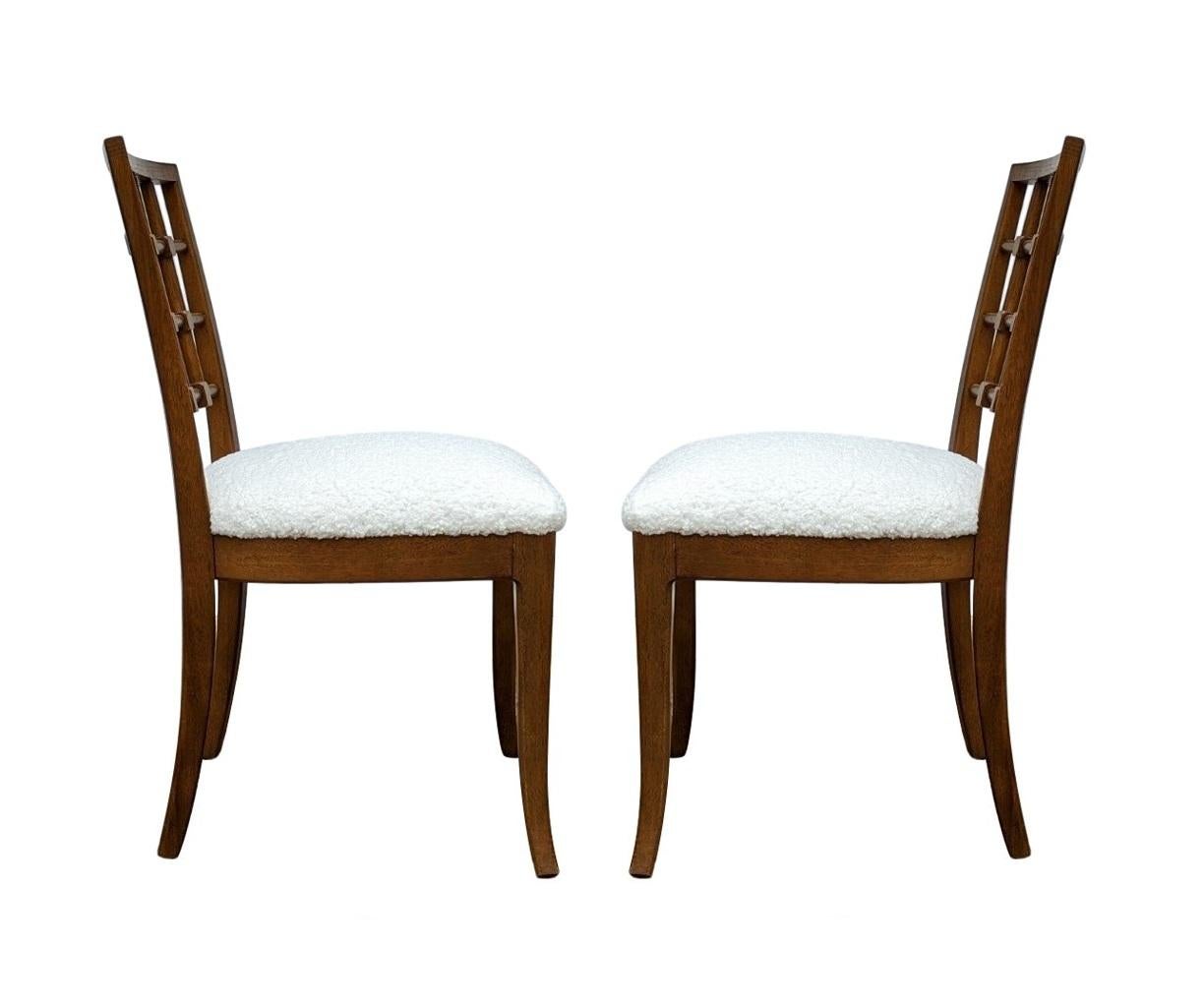 Huit chaises de salle à manger modernistes conçues par Edmund Karpinski pour Drexel en vente 3