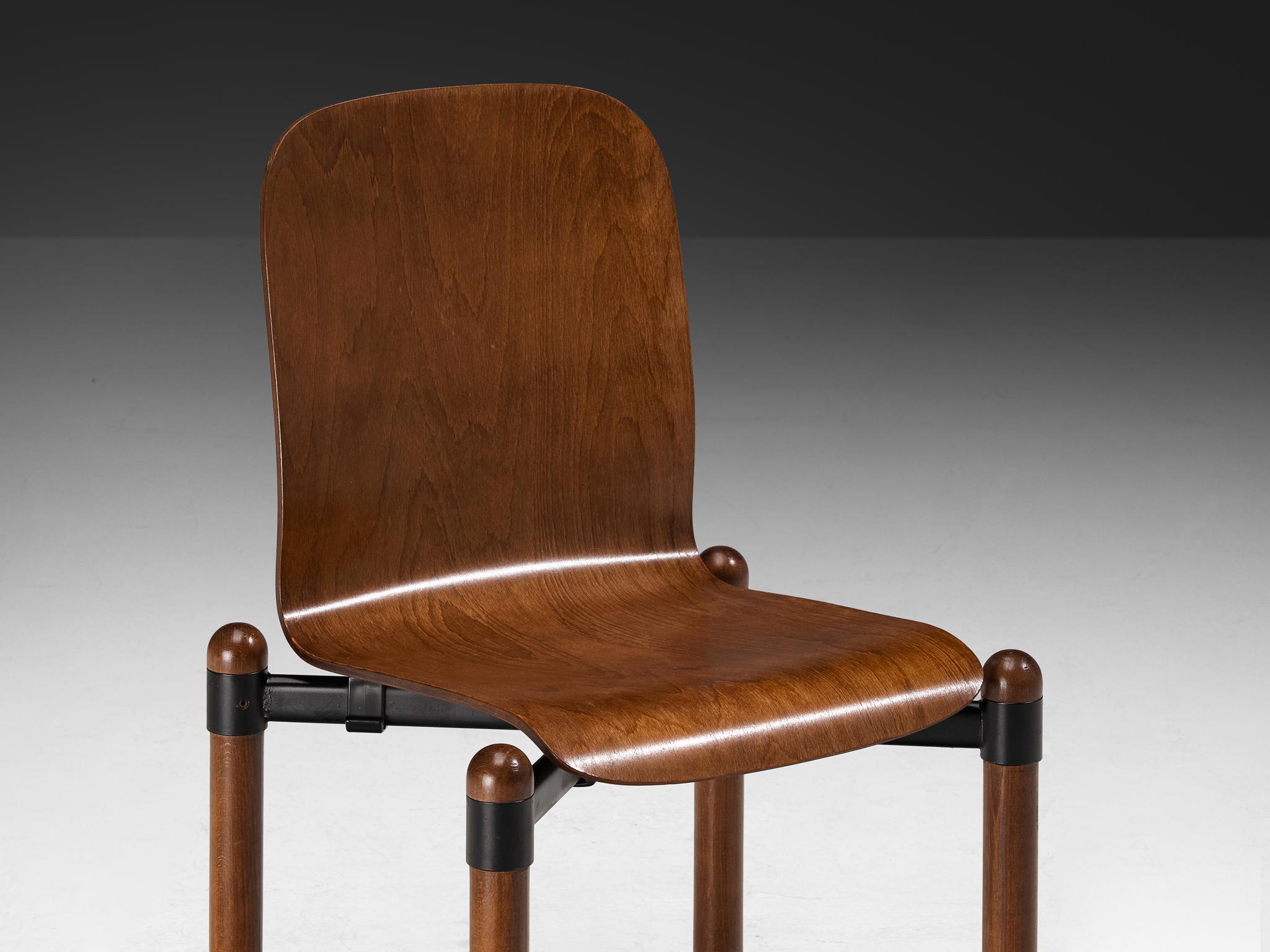 Sedie da pranzo moderniste in Wood e metallo in vendita 1