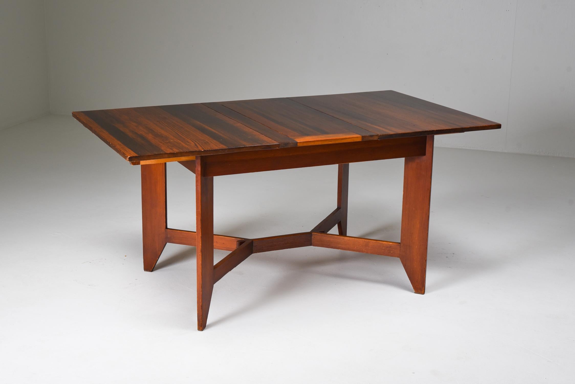 Dutch Modernist Dining Table by H. Wouda