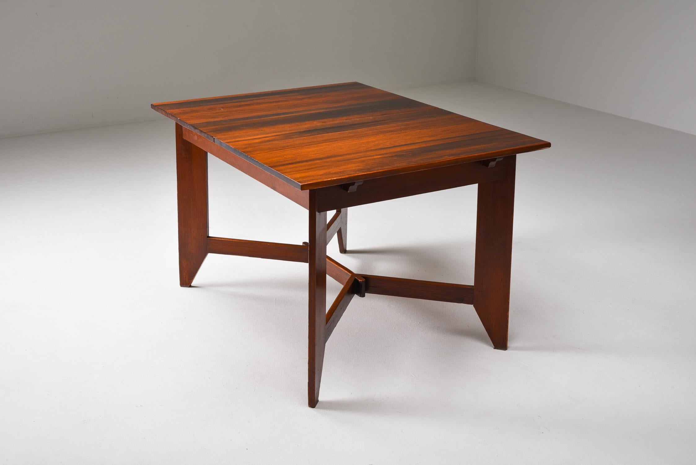 Mid-20th Century Modernist Dining Table by H. Wouda