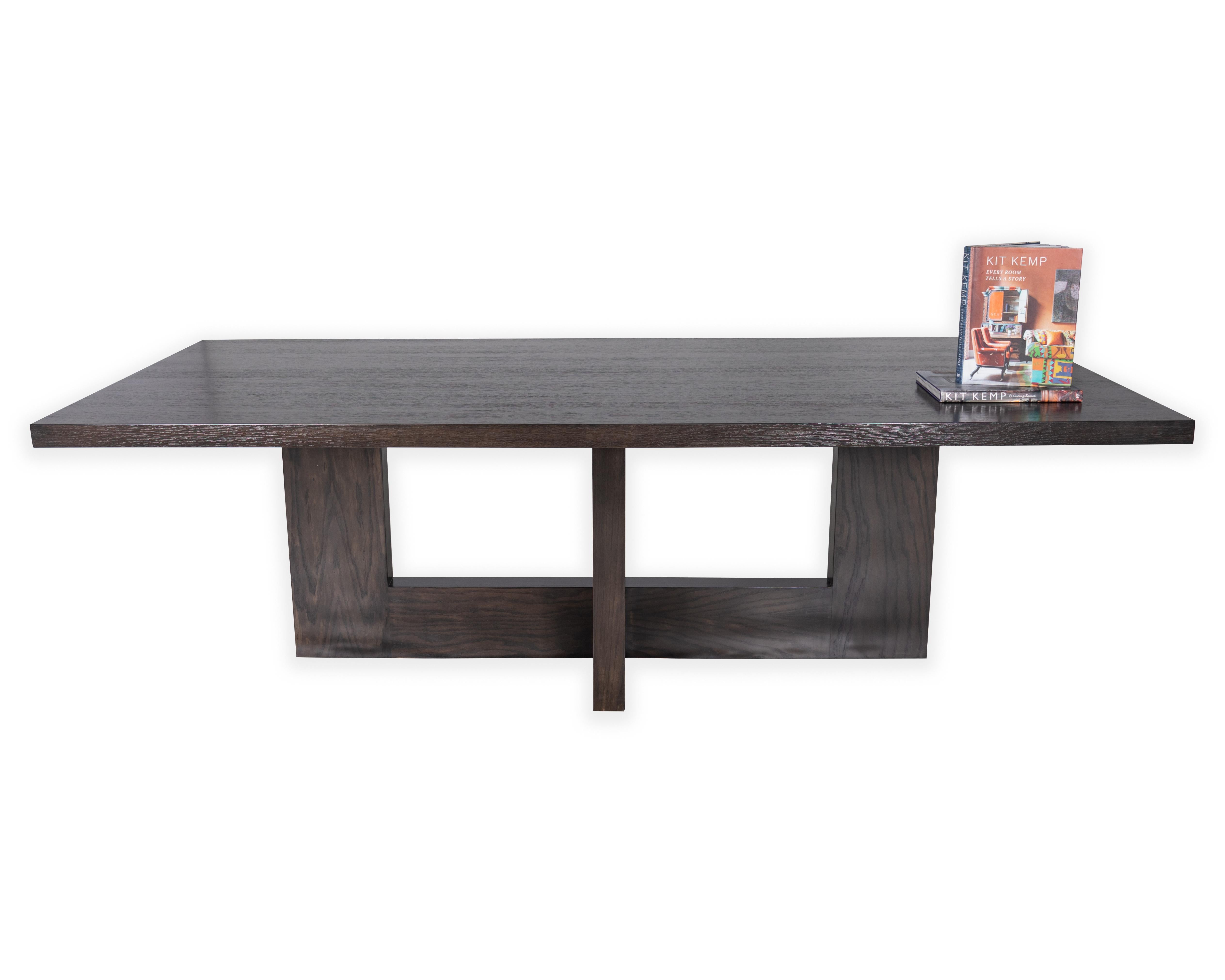 Oak Modernist Dining Table For Sale