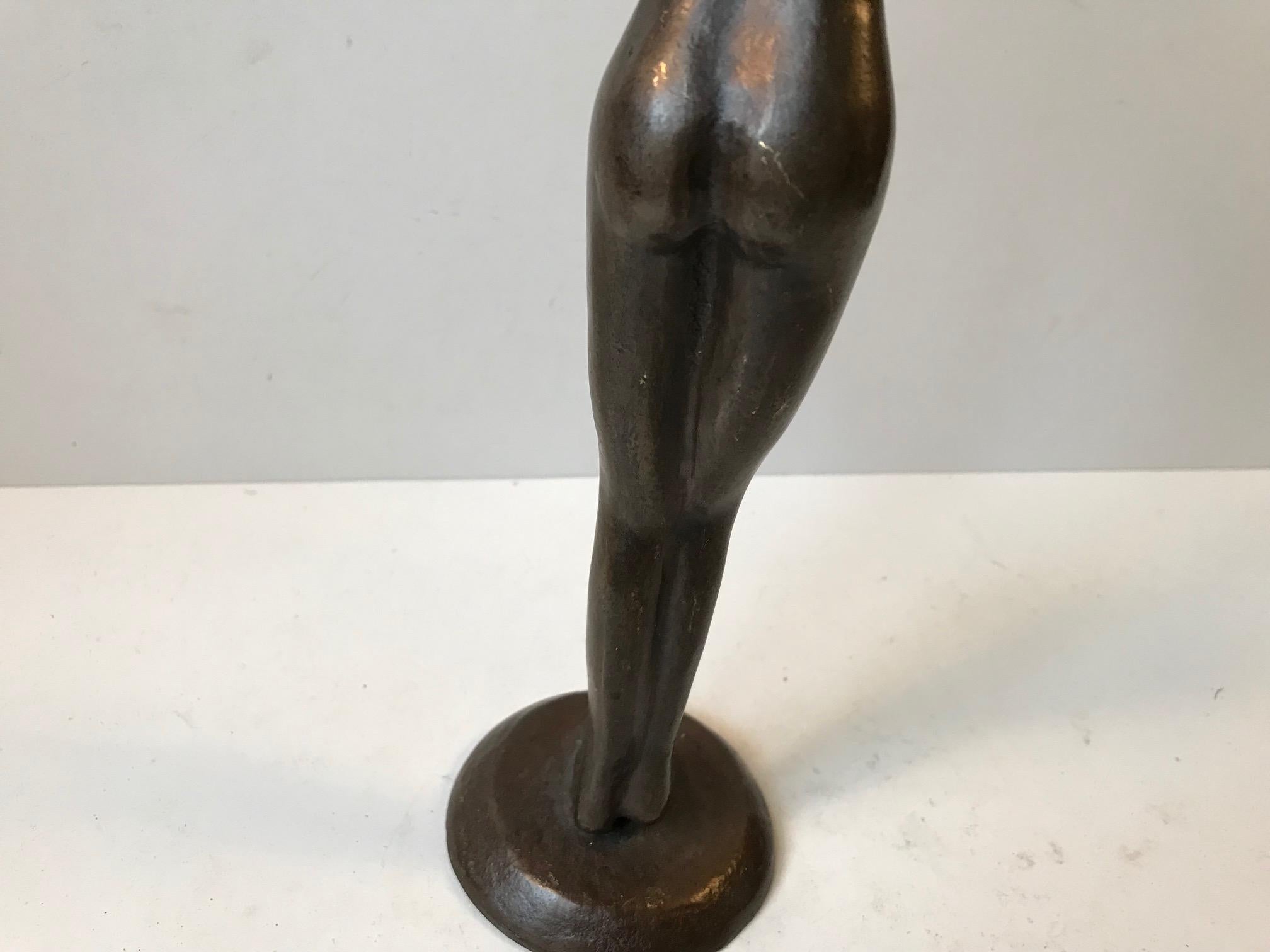 Late 20th Century Modernist Distorted Nude Female Sculpture by Anonymous Artist, 1970s