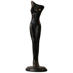 Modernist Distorted Nude Female Sculpture by Anonymous Artist, 1970s