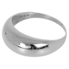Modernist Dome Ring in Recycled Sterling Silver (Medium)