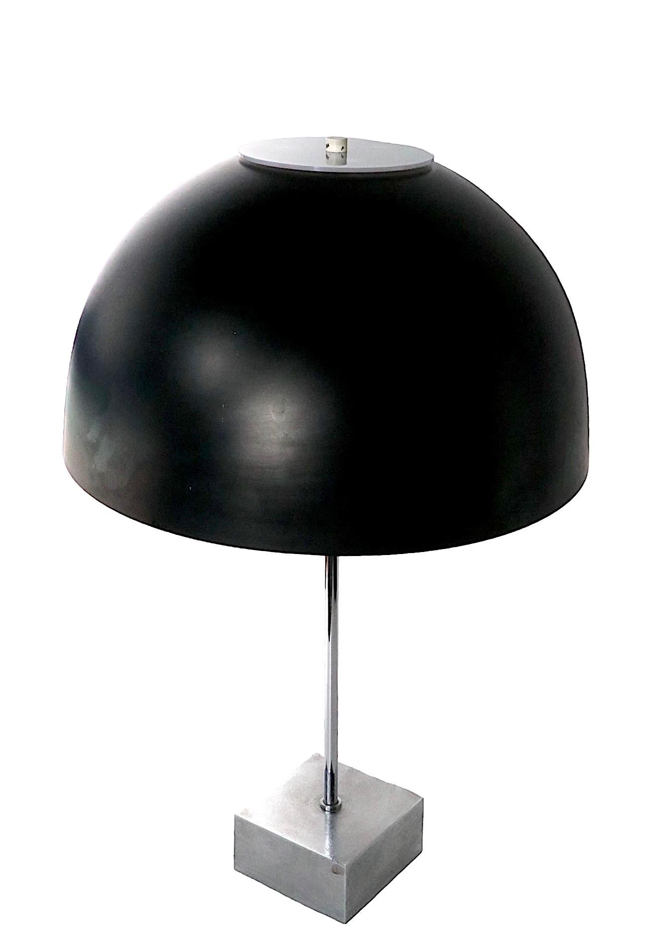 American Modernist Dome Top Table Lamp by Paul Mayen for Habitat  For Sale