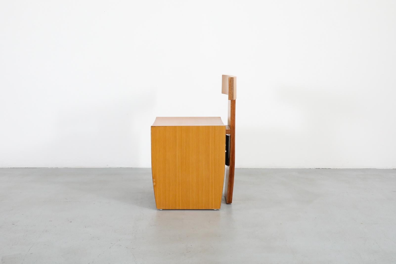 Modernist Donald Judd Inspired Blonde Wood Side Chairs from Dutch Church For Sale 12