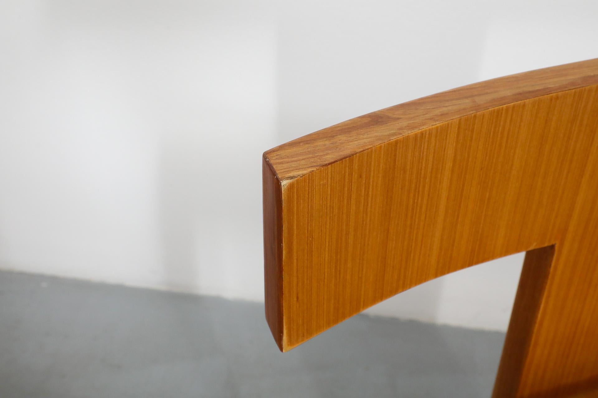Modernist Donald Judd Inspired Blonde Wood Side Chairs from Dutch Church For Sale 4