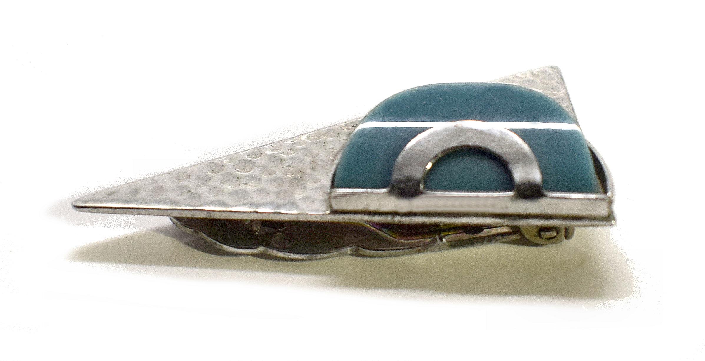 Modernist Dress Clip by Jakob Bengel, circa 1930 For Sale 1