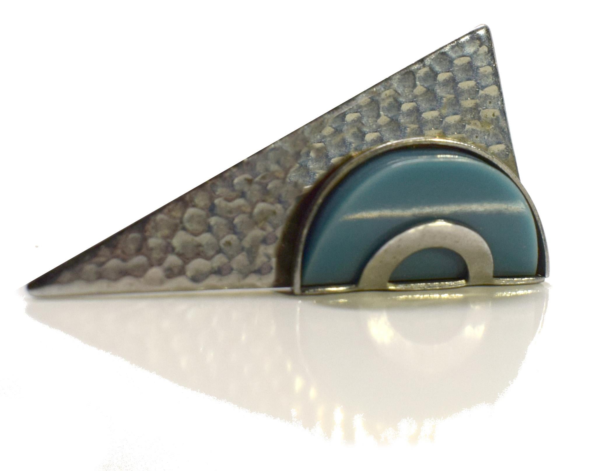 Modernist Dress Clip by Jakob Bengel, circa 1930 For Sale 2