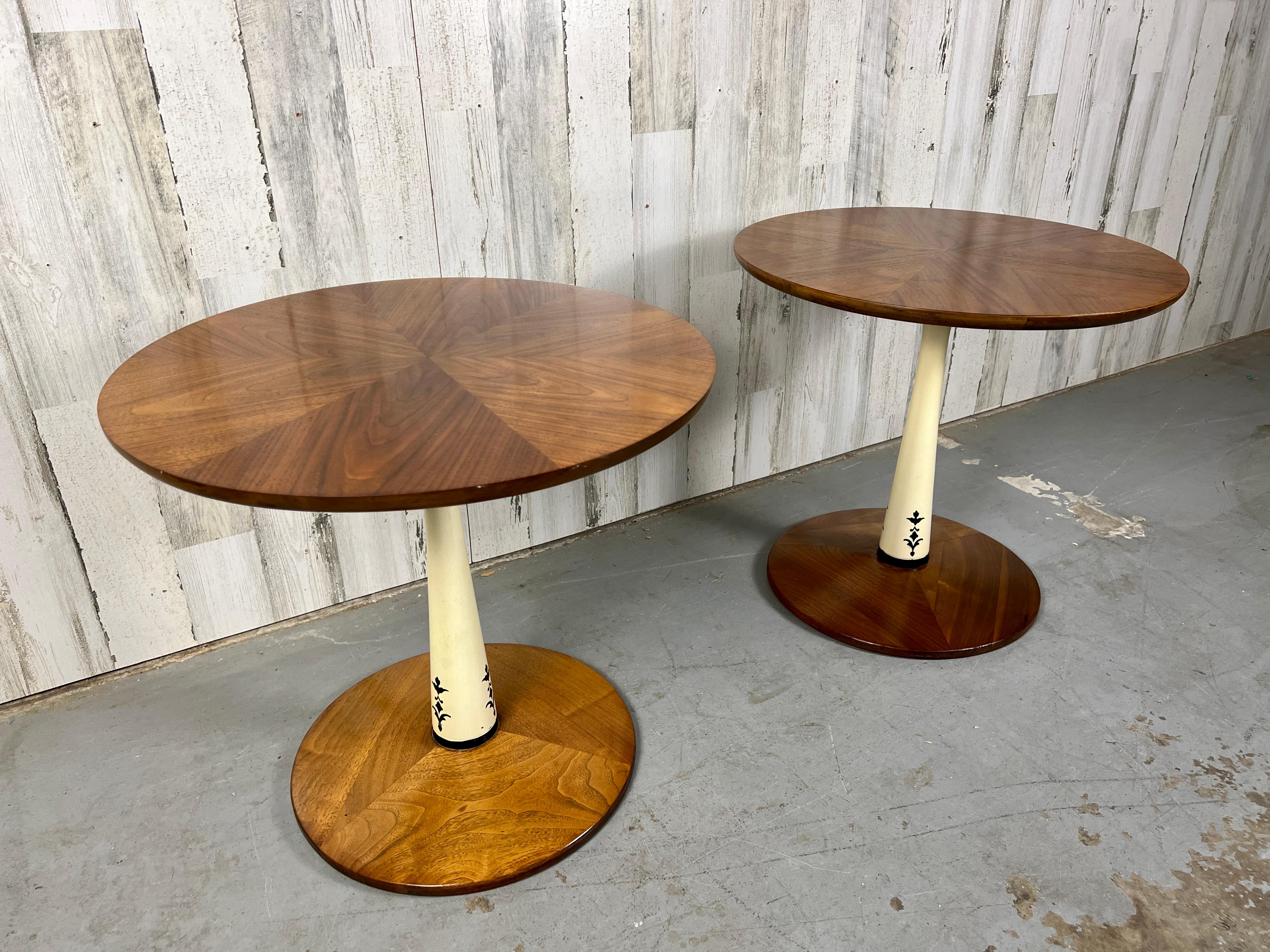 Modernist Drexel Side Tables For Sale at 1stDibs