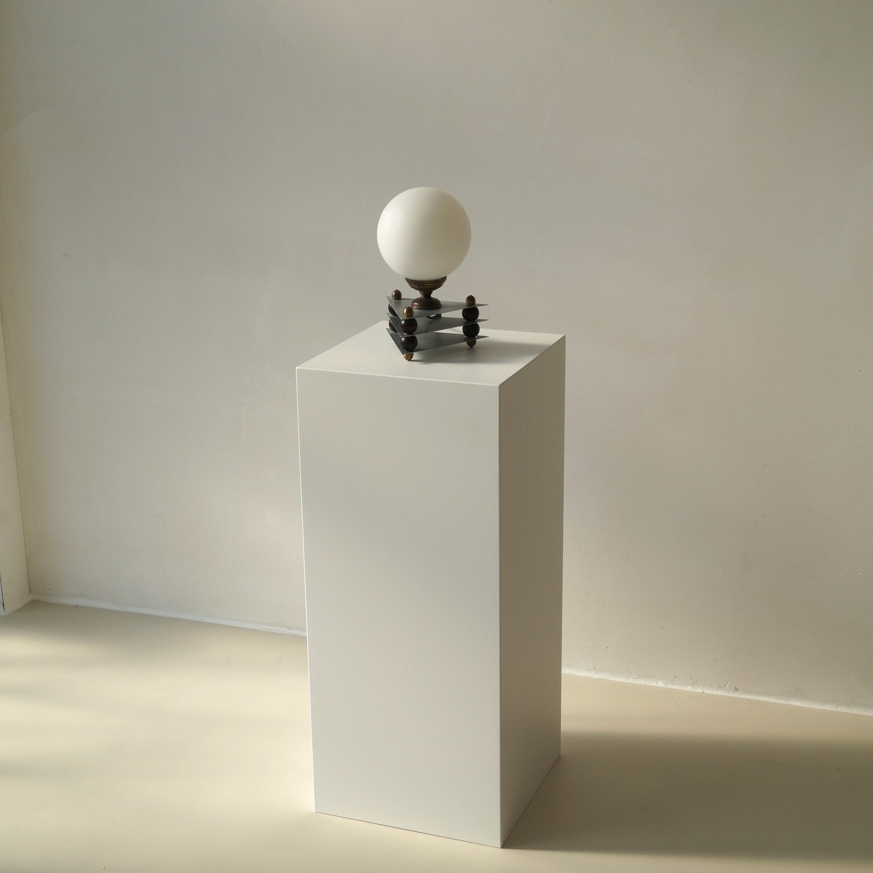 Metal Modernist Dutch Art Deco desk lamp, 1950s