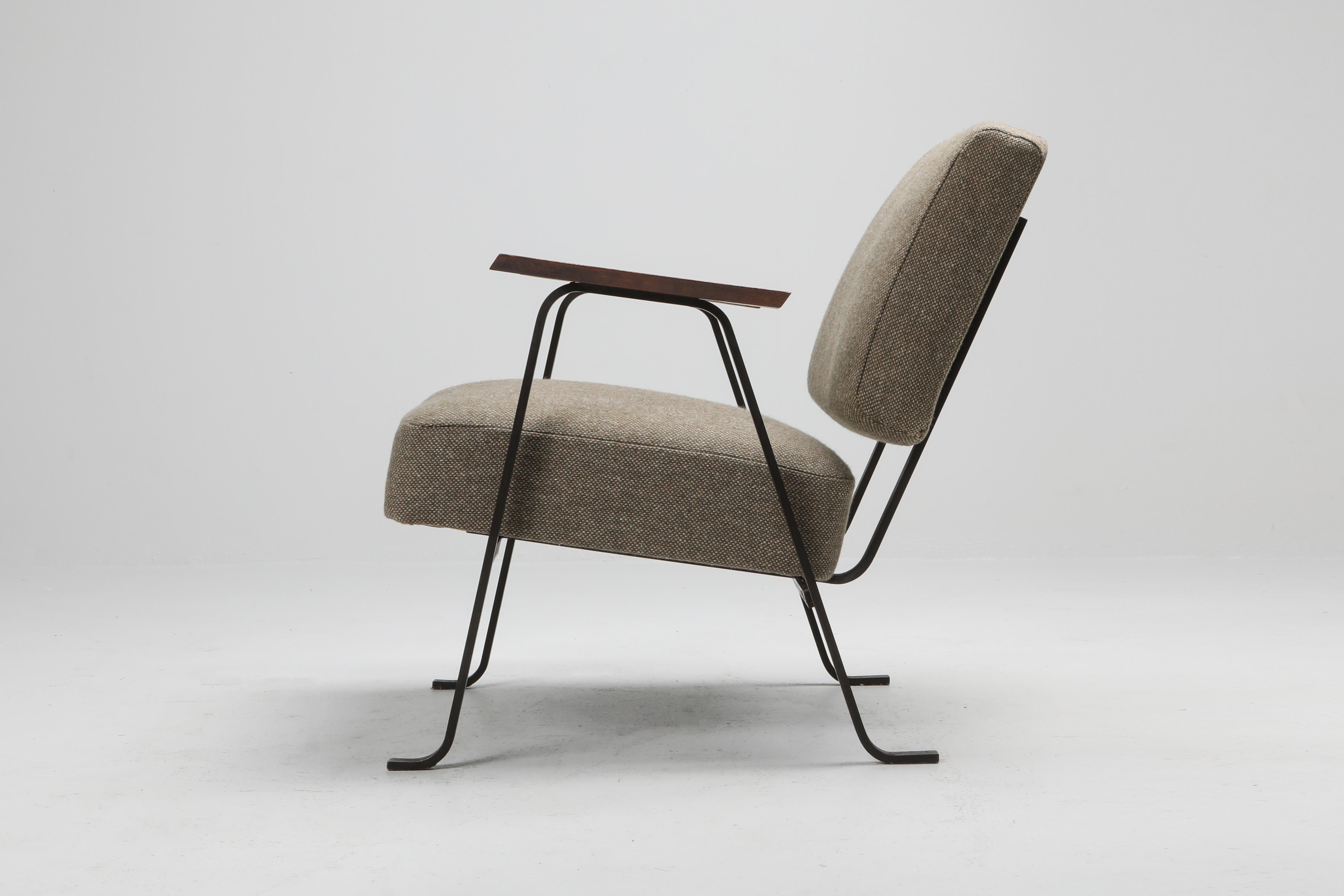 Steel Modernist Dutch Easy Chair 'AP-5' by Hein Salomonson