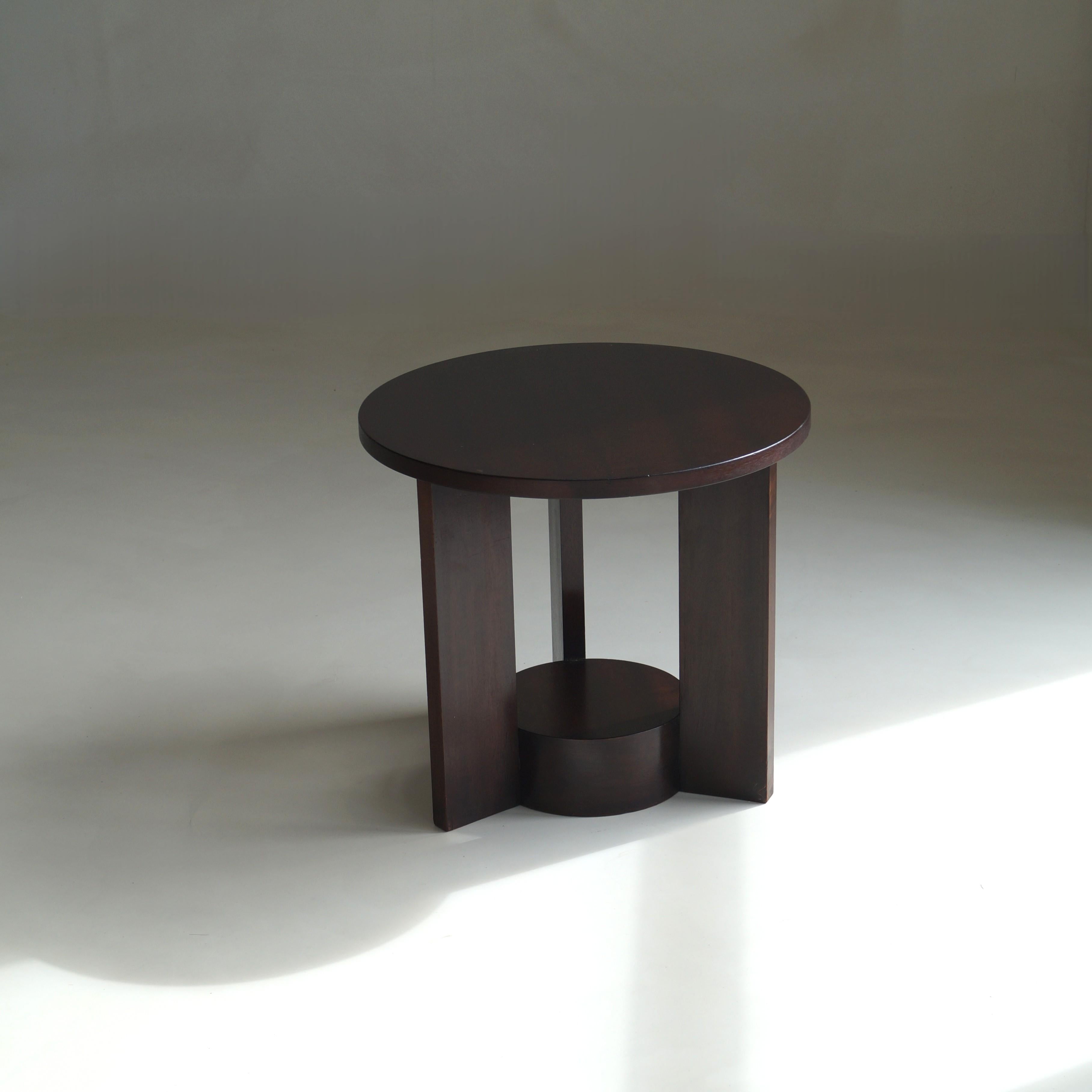 Mesa auxiliar o auxiliar modernista holandesa de la Escuela Haagse, años 20 Holandés en venta