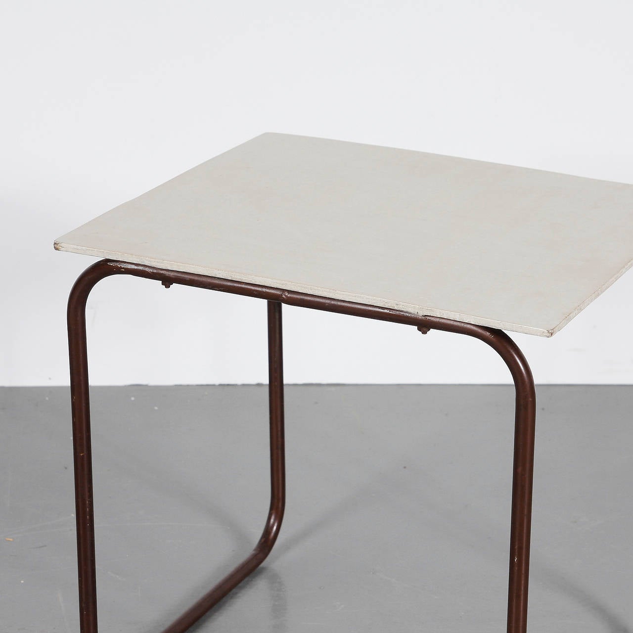 Lacquered Modernist Dutch Side Table, circa 1950