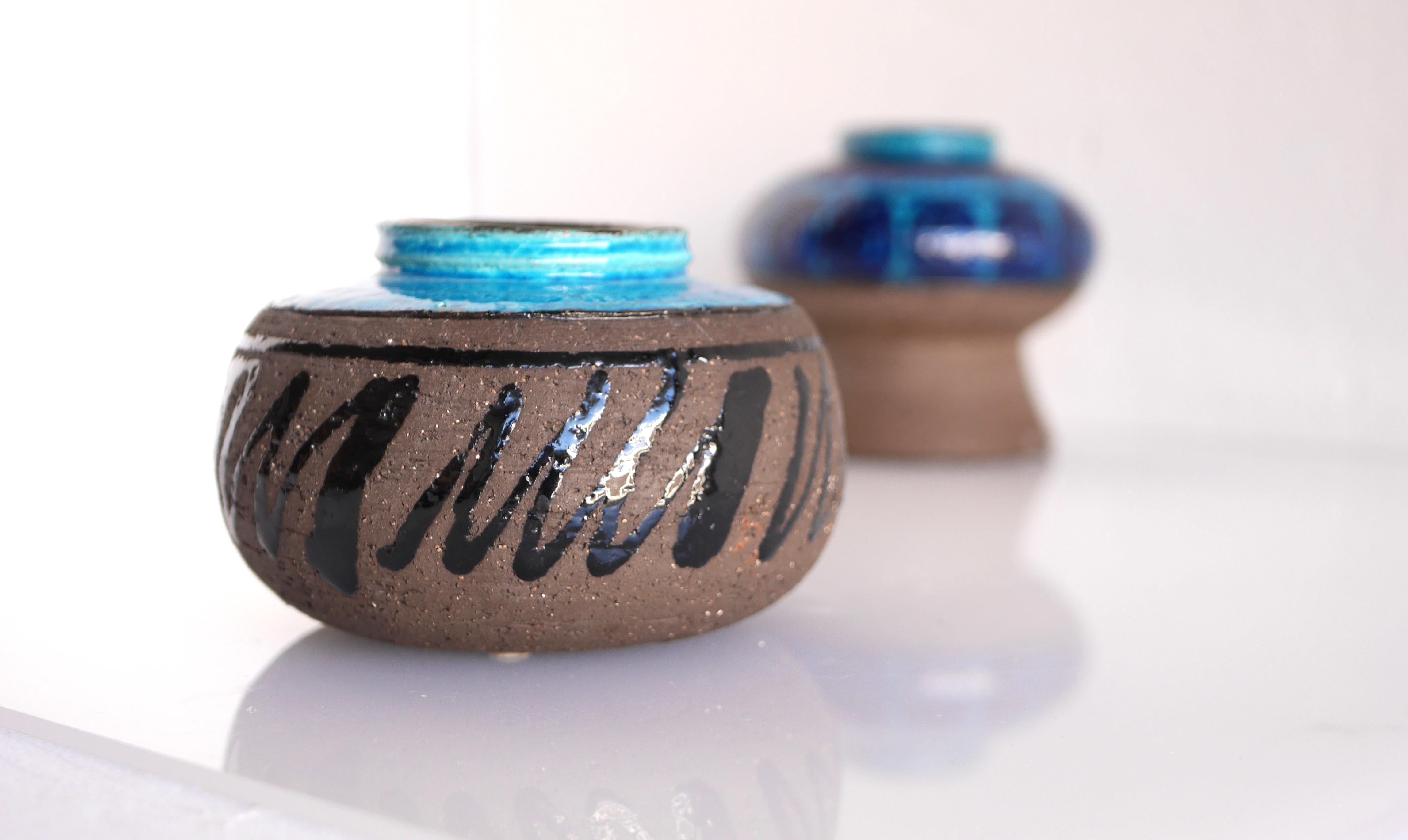 Modernist, earthenware ceramic vase by Inger Persson for Rörstrand, Sweden 4