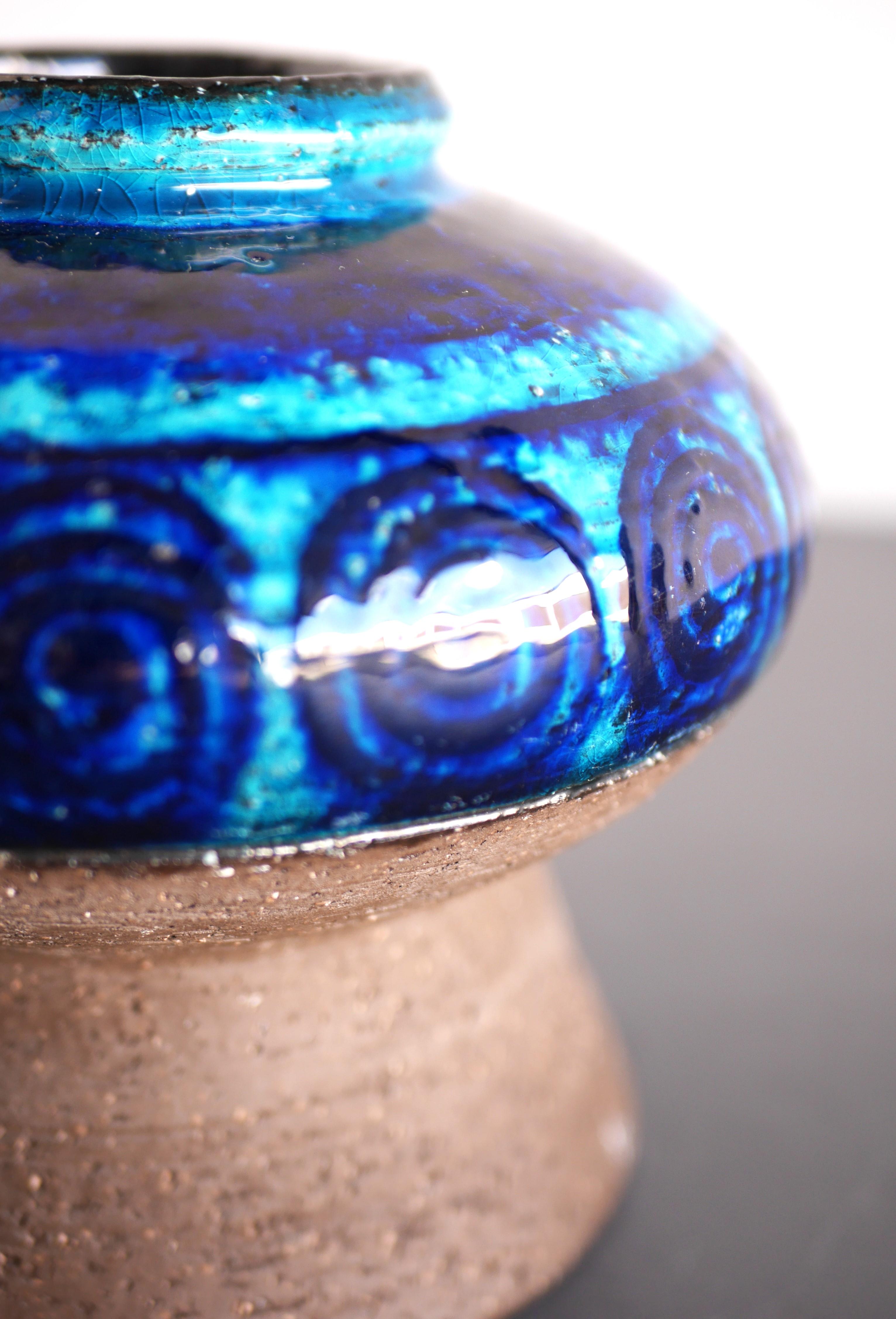 Mid-Century Modern Vase moderniste en faïence d'Inger Persson pour Rörstrand, Suède en vente