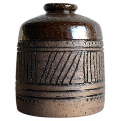 Modernist, earthenware ceramic vase by Inger Persson for Rörstrand, Sweden