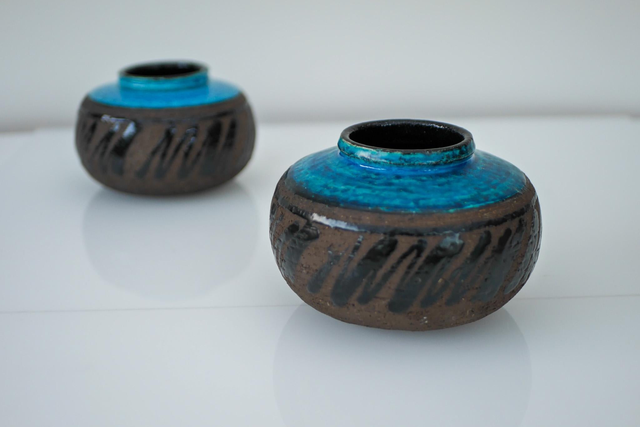 Vasi modernisti in terracotta di Inger Persson per Rörstrand, Svezia in vendita 3