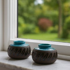 Modernist, earthenware ceramic vases by Inger Persson for Rörstrand, Sweden