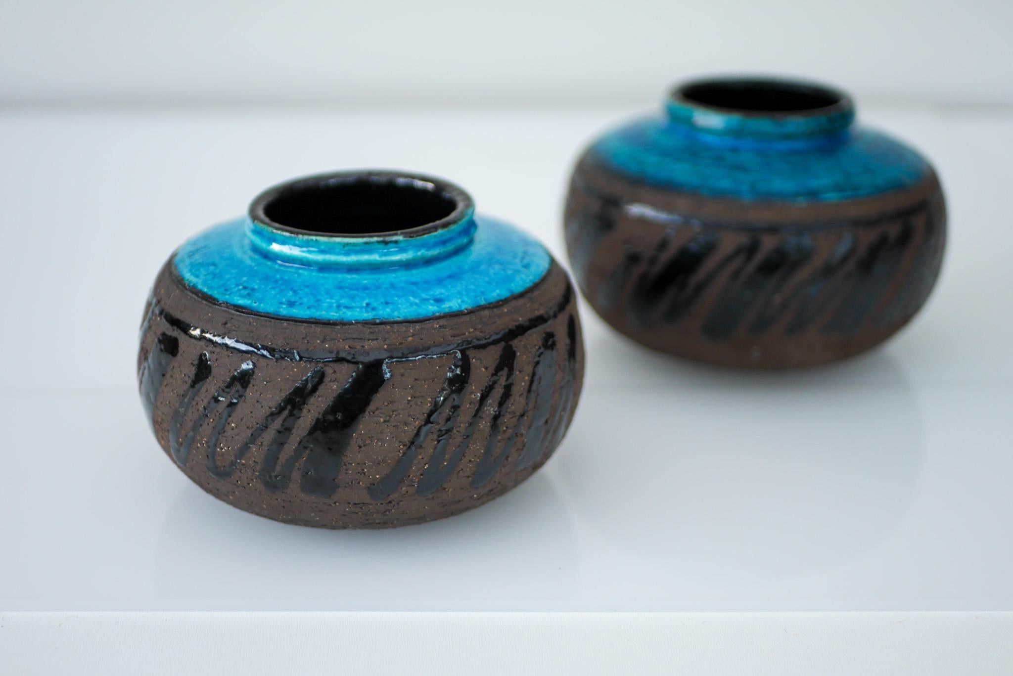 Vasi modernisti in terracotta di Inger Persson per Rörstrand, Svezia in vendita 1