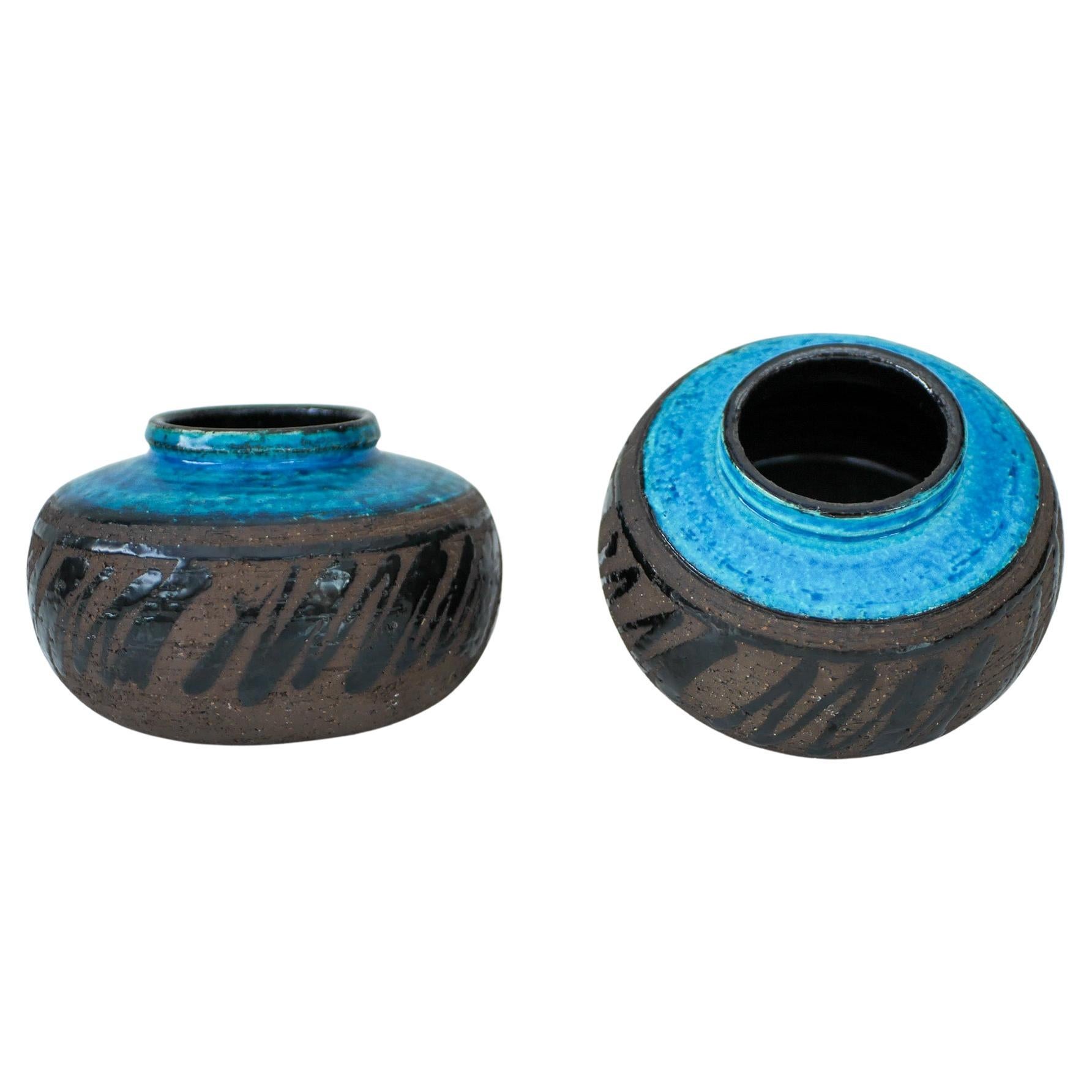 Modernist, earthenware ceramic vases by Inger Persson for Rörstrand, Sweden