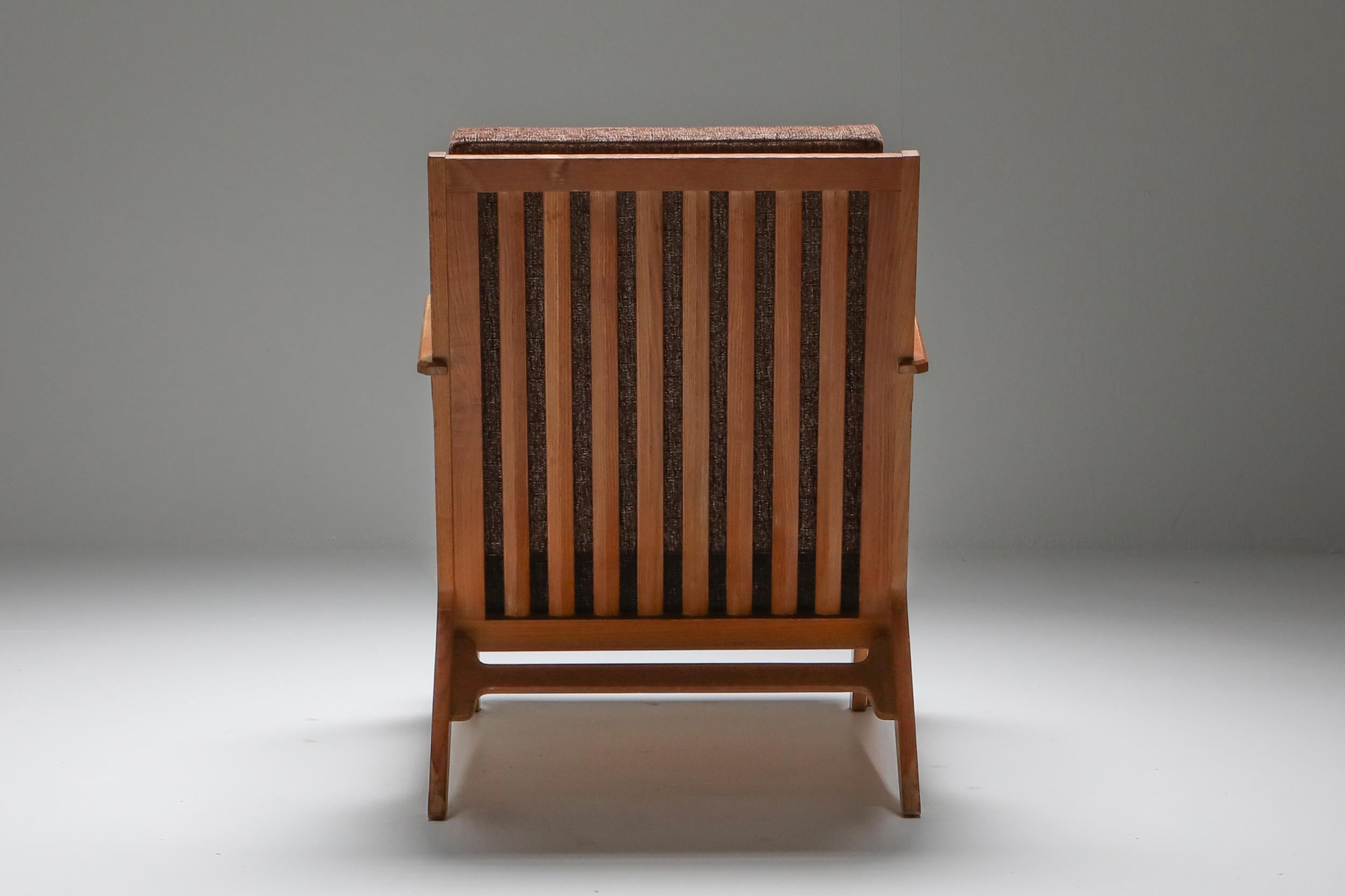 Mid-Century Modern Fauteuil moderne Easy chair par Elmar Berkovich, Pays-Bas, années 1950 en vente