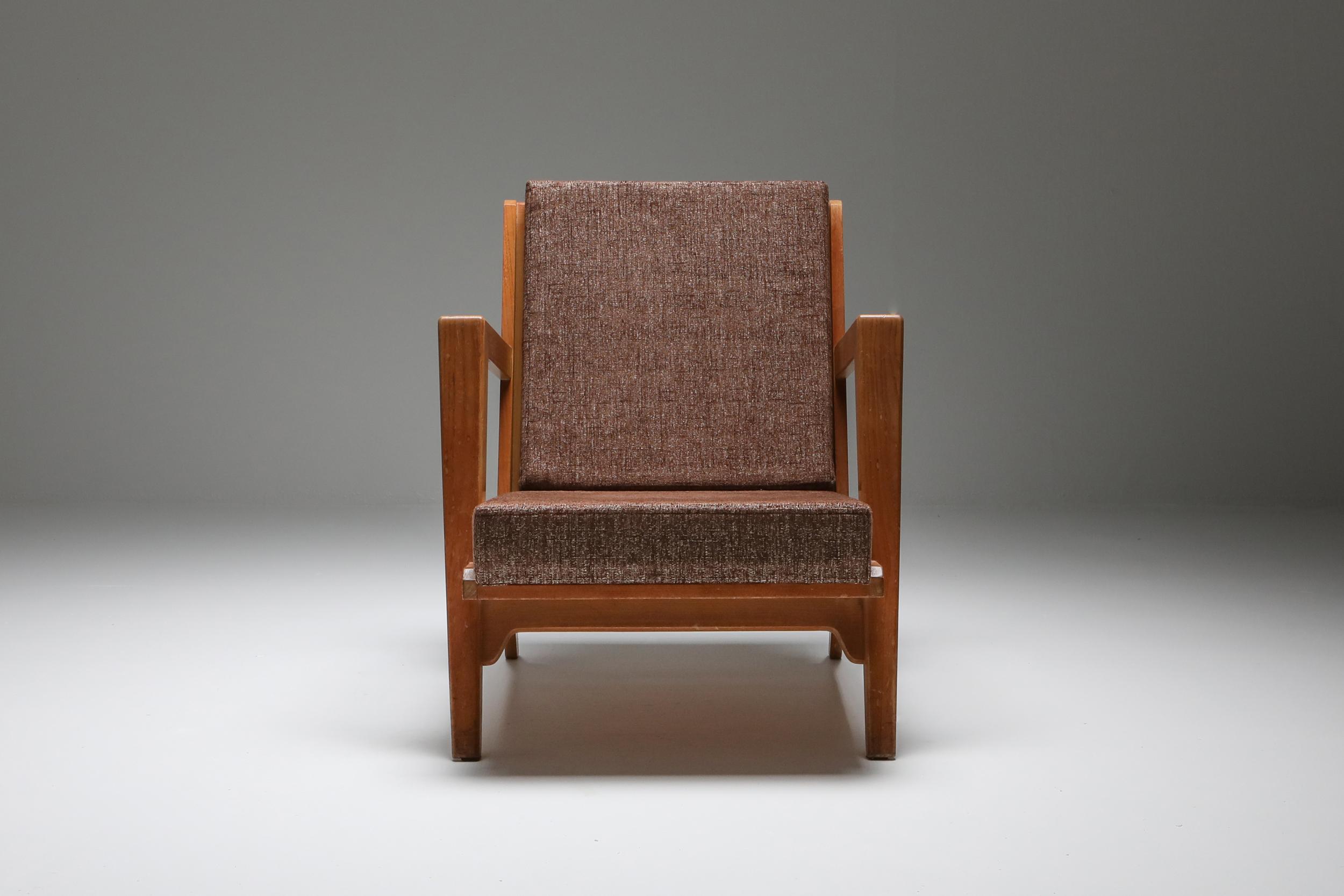 Modernistisches Paar Sessel von Elmar Berkovich, Niederlande, 1950er Jahre (Niederländisch) im Angebot