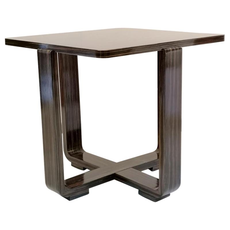 Mesa modernista de ébano macasar en venta