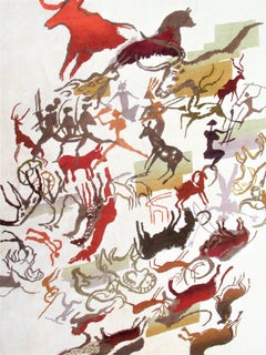 Tappeto ecuadoriano "Caverna" di Olga Fisch - Dimensioni della stanza  12'x9'