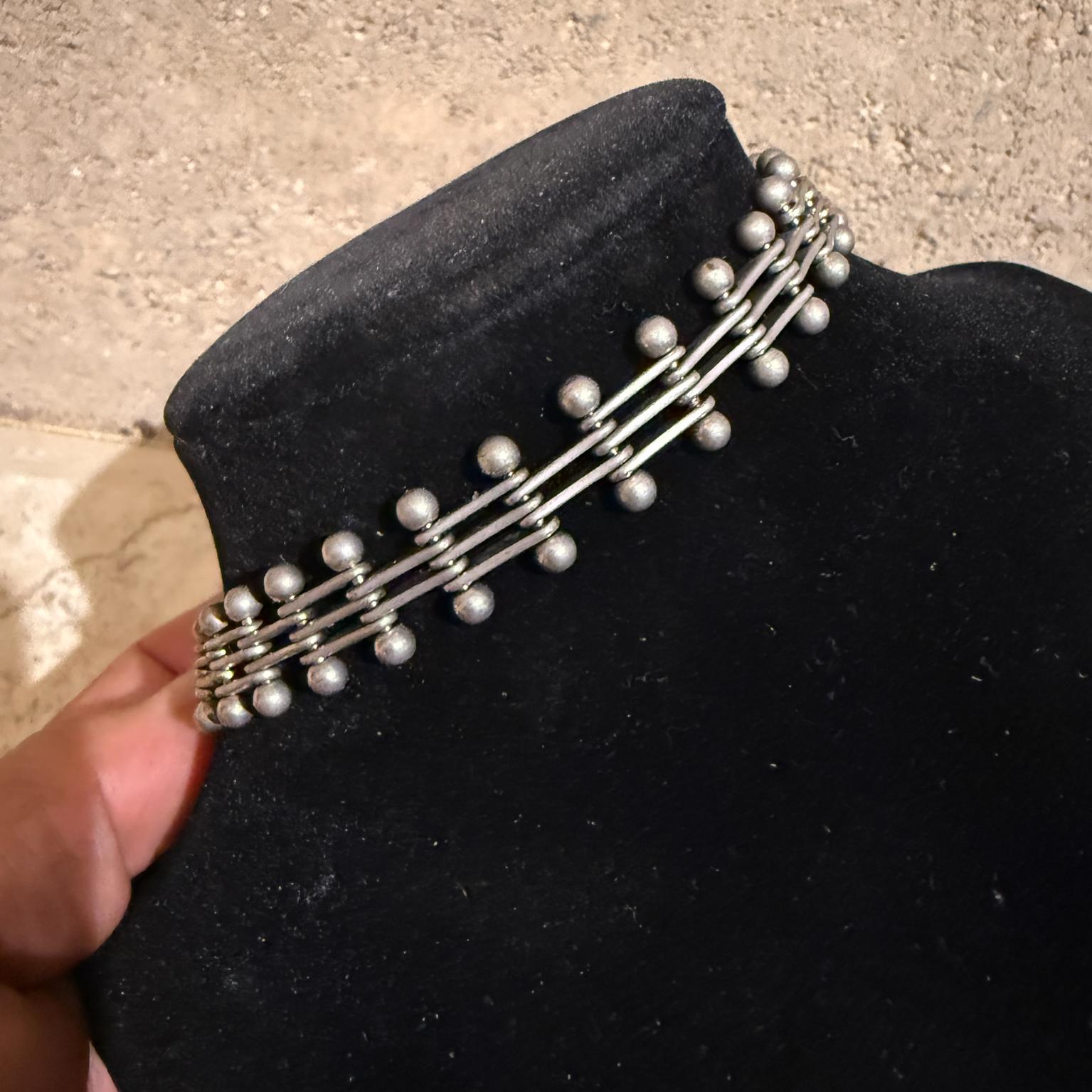 Argent sterling Modernist Elegant Chain Bracelet Sterling .925 Collectible Jewelry en vente