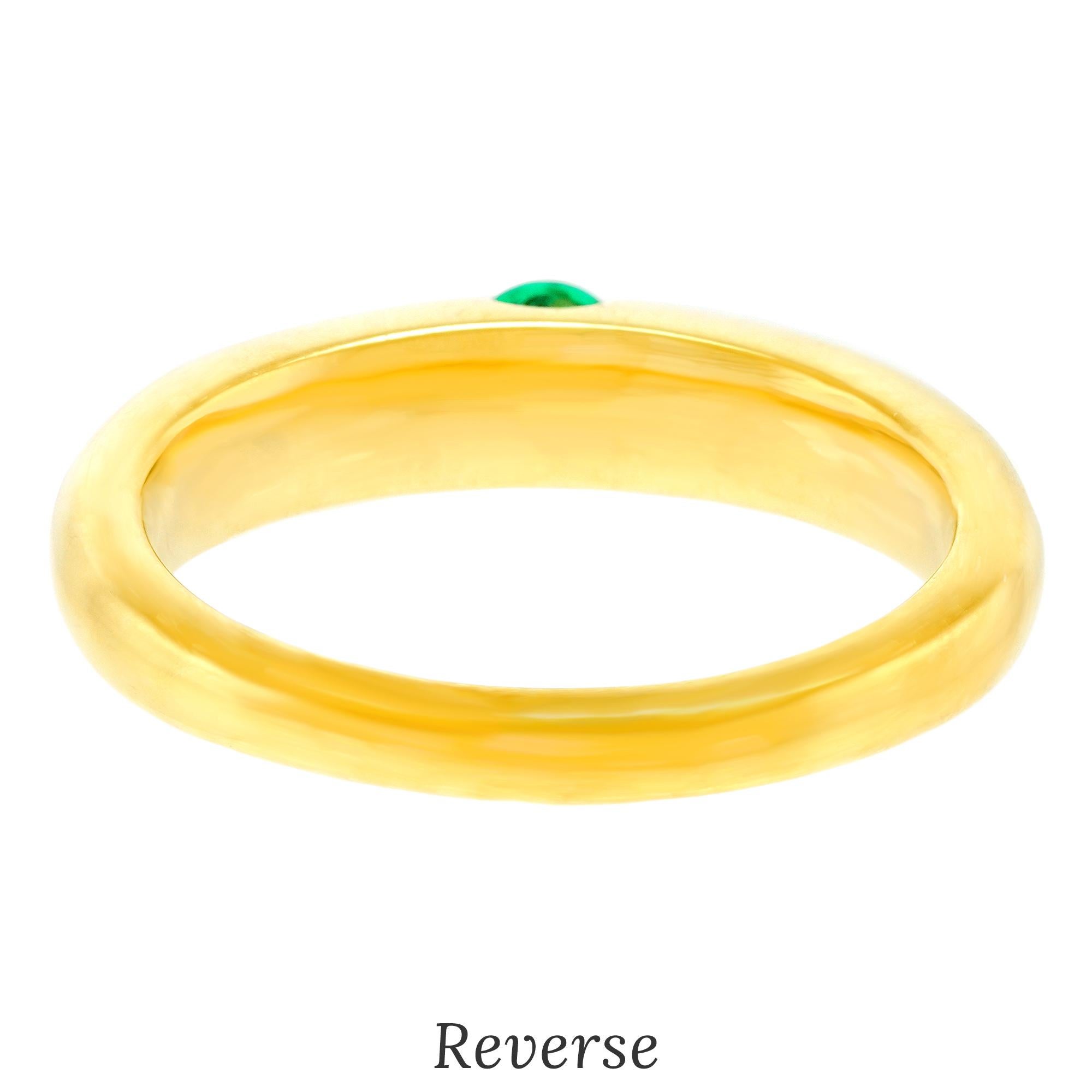 Modernist Emerald Ring - image 7